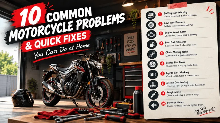 10 Common Motorcycle Problems & Quick Fixes You Can Do at Home