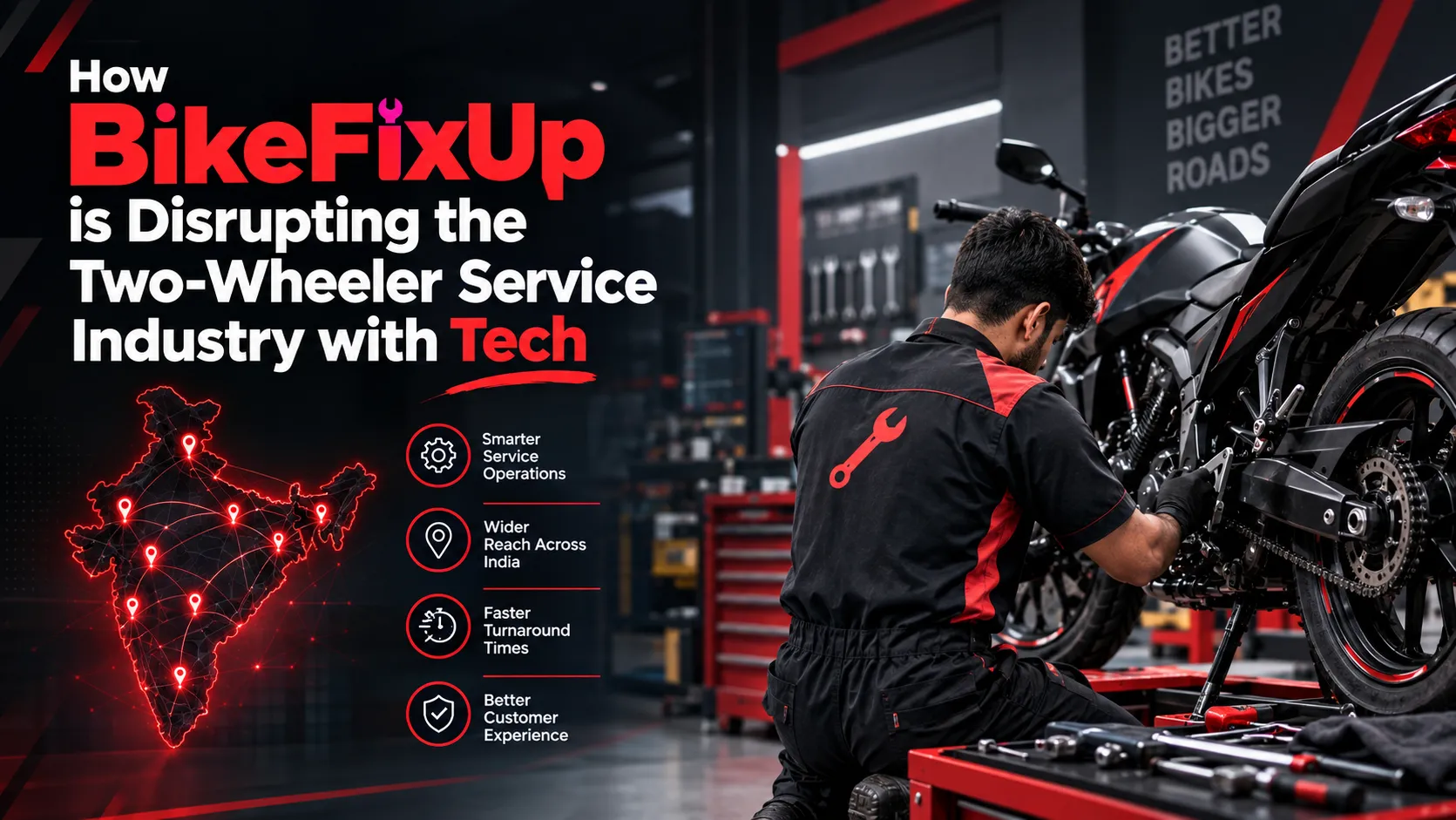 How BikeFixUp is Disrupting the Two-Wheeler Service Industry with Tech